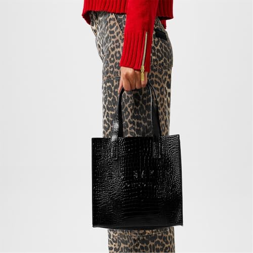 Ted Baker Reptcon Croc Detail Small Icon - Black : Amazon Ted Baker Reptcon Croc Detail Small Icon - Black : Amazon